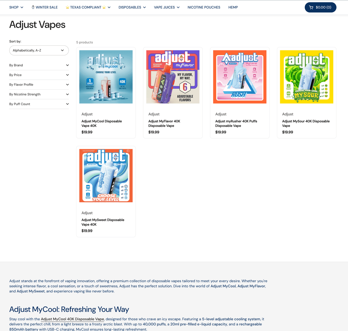 Collections Page View