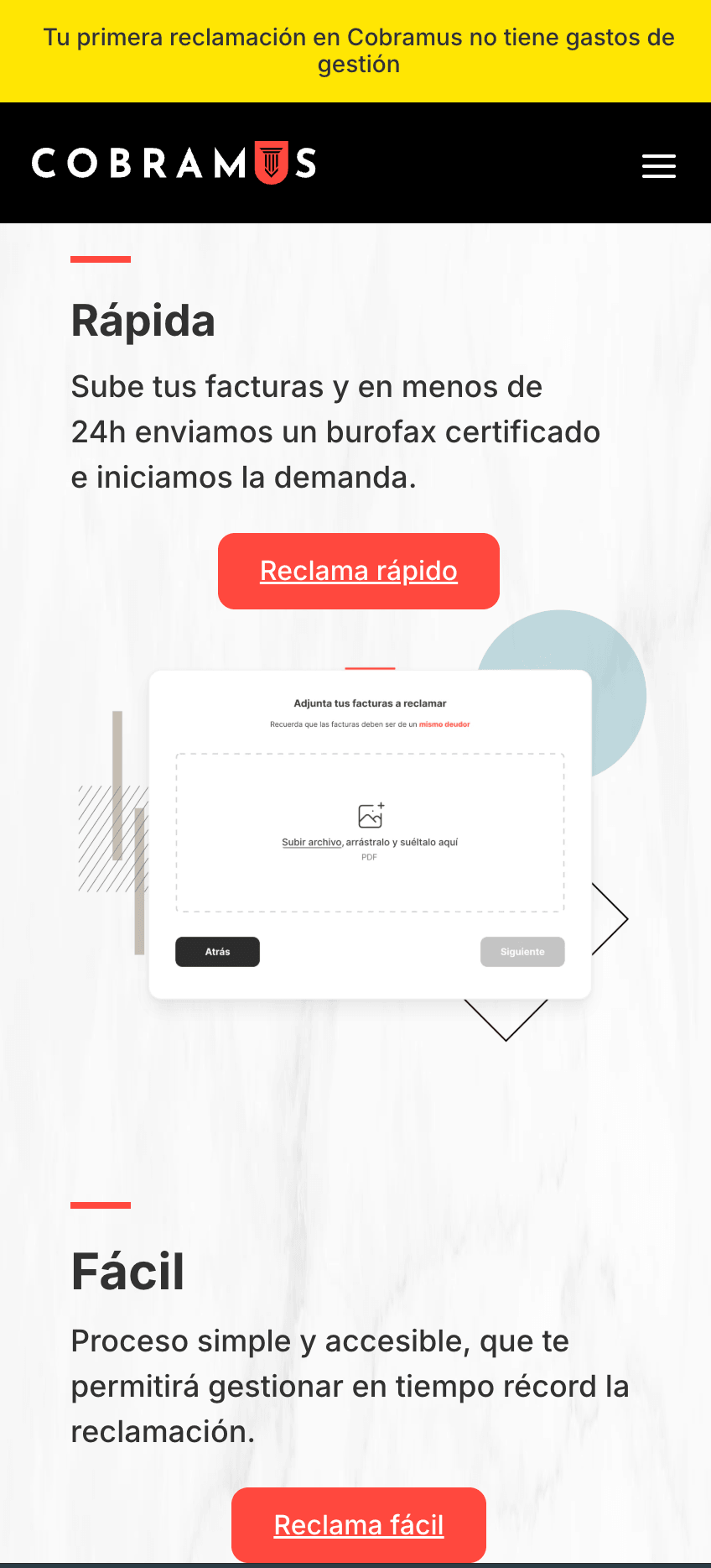 Home Page Mobile View