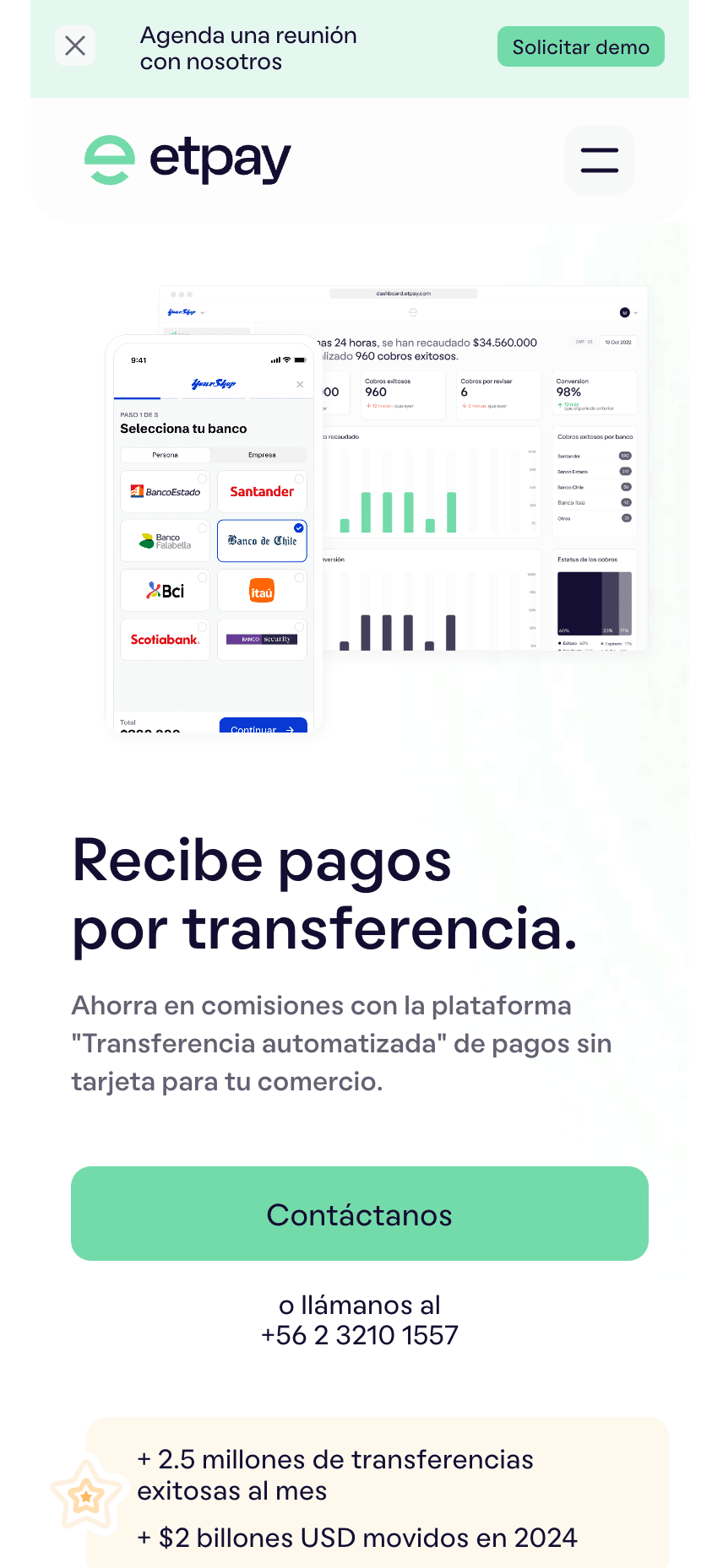 Home Page Mobile View