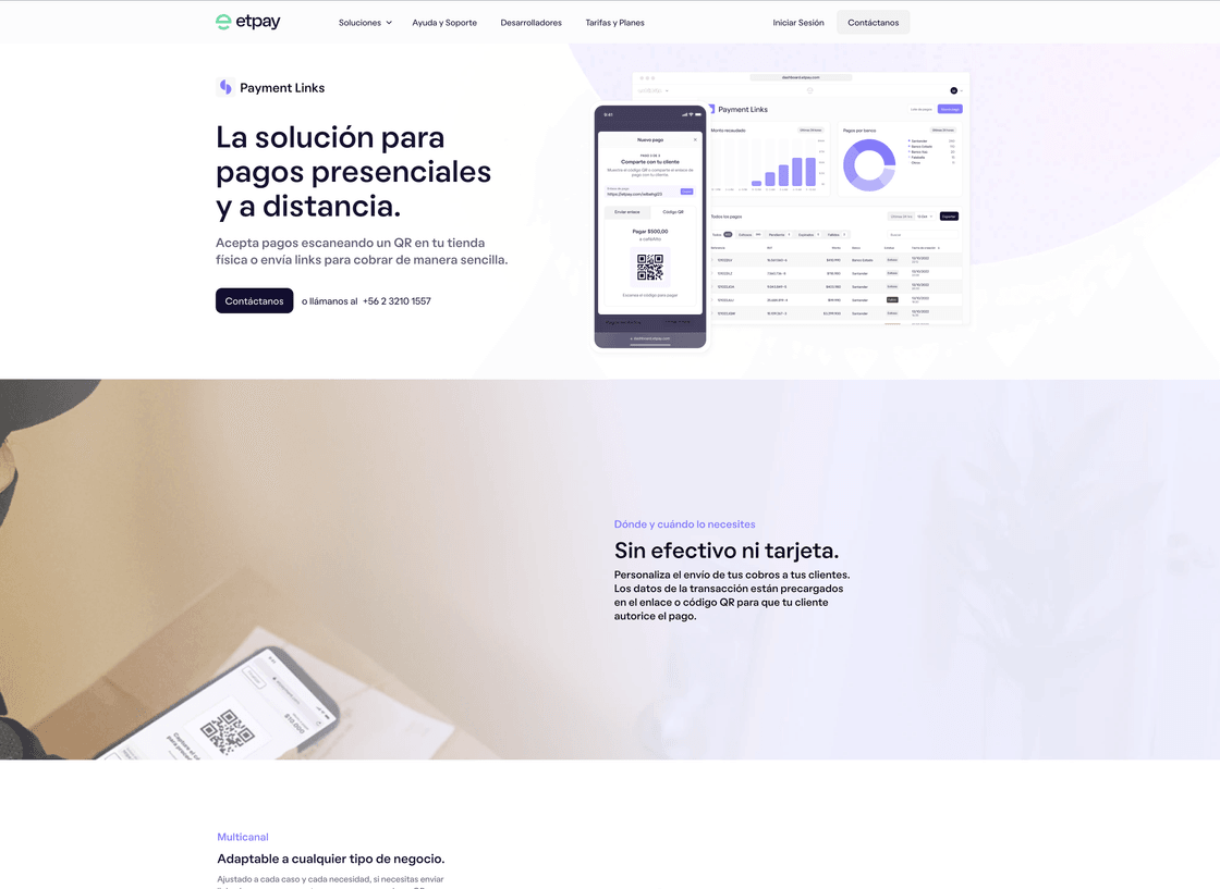 Payment Links Feature View