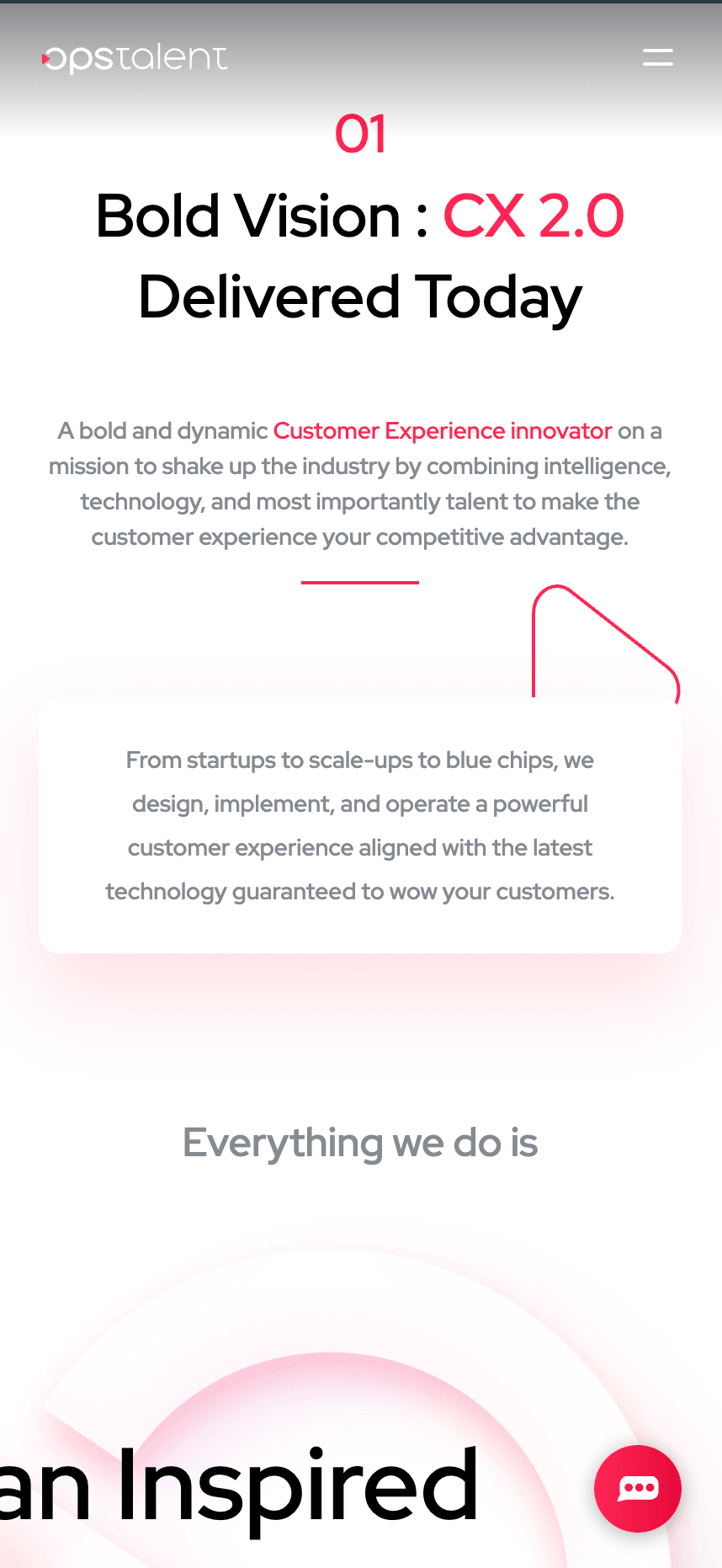 Home Page Mobile View