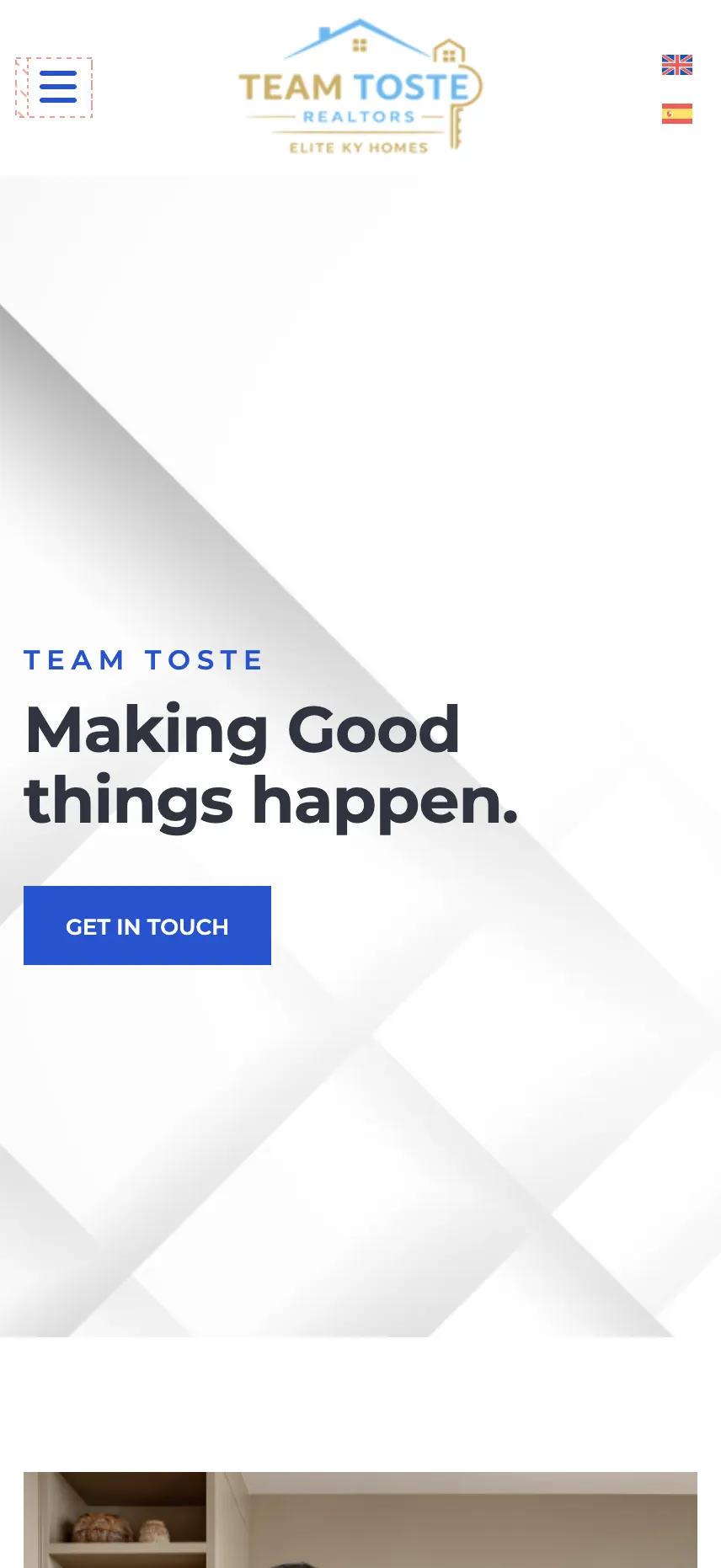 Home Page Mobile View