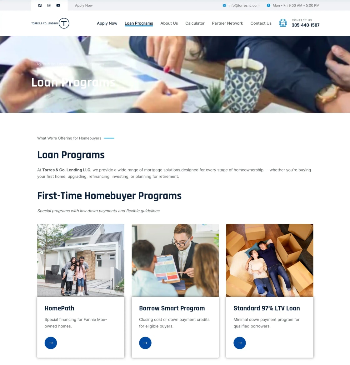 Loan Programs View
